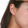 316L Stainless Steel Zircon Asymmetrical Necklace Bracelet Earrings Gold Plated Jewelry Set Gift - Image 3