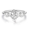 Celtic Knot Rings Silver Ring For Women Girls Jewelry Birthday Anniversary Gifts - Image 1