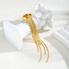 Stainless Steel Tassel Ear Bone Clip for Women,Gold Color Fake Piercing C-shaped Cartilage Ear Clip,Ear Cuff Jewellery Gift - Image 3