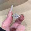 Silver Plated Golden Marquise Series Zircon Ring Necklace For Women Engagement Wedding Simple Jewelry Set - Image 3