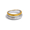 6789# Statement Stainless Steel Metal Double Color Geometric Casting Ring for Women Jewelry Gift - Image 7