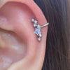 Silver Color Simple Punk Metal Zircon Ear Cuff Clip on Earrings for Women No Pierced Crystal Star Earcuff Ear Wrap Clips Jewelry - Image 2
