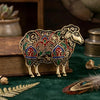 Classic Rhinestone Metal Sheep Brooches for Women Unisex Zodiac Animal Pins Casual Party Jewelry Accessories Gifts - Image 7