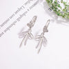 Silver Hoop Earrings Clip Golden Bowtie Ribbon Small Cute For Women Girl Gift Jewelry - Image 51