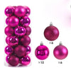 24Pcs 3/4/6CM Christmas Balls Big Ball Christmas Tree Pendant Ornaments for Party Decor Year Navidad Gifts Accessory - Image 15
