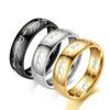 6MM Stainless Steel Laser Engraving Couples Wedding Rings, Men And Women Movie Jewelry Gifts - Image 2