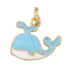 Enamel Fish Bone Squid Marine Sea Dalphin Charm Pendant, Gold Silver Plated Zircon Jewelry Finding Supplies - Image 22