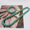 Woven Bead Necklace Glass Beaded Bohemian Statement Necklace Bracelet Hair Accessory Set For Women Jewelry Gift - Image 27