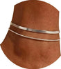 Gold Silver Ankle Flat Snake Chain Bracelets for Women Layered Chain Anklets Stainless Steel Summer Beach Jewelry - Image 7