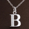 26 Letter Silver Necklace Pendant For Women Clavicle Chain Wedding Jewelry Party Gift - Image 3