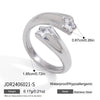 Minimalist Asymmetric Hollow Ring in Stainless Steel - Image 17