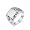 15mm Glossy Square Signet Ring for Men Stainless Steel Ring Jewelry - Image 7