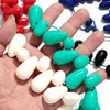 Handmade Colorful Resin Waterdrop Beaded Choker Necklaces for Women Exaggerated Acrylic Geometric Pendant Neck Boho Jewelry Gift - Image 3
