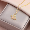 Sweet Sexy Zircon Crystal Series Pendant Necklaces For Women Female Stainless Steel Neck Chain Jewelry Girls Party Gift - Image 14