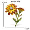 12 Birthday Flower Brooches For Women Unisex Beautiful Enamel Flowers Party Casual Brooch Pins Jewelry Gifts - Image 11