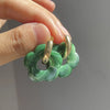 Colorful Flower Resin Acrylic Charms Earring Gold Color Circle Ear Buckle Hoop Earrings for Women Cute Gift Jewelry - Image 23