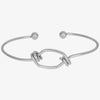 1pc Classic Stainless Steel Brief Metal Texture Bangle Terror Eyes Metallic Ball Opening Adjustable Bangles For Women Gift - Image 11