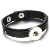 18mm Snap Button Jewelry Bracelets Braided Black Leather Snap Bracelet Fit Snaps Jewelry Magnet Buckle Tan Leather Bracelets - Image 26
