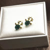Cartoon Animal Deer Stud Earrings Small Antler Earing For Girls Kid CZ Crystal Stone Christmas Gift Jewelry Women - Image 19
