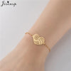 Simple Double Heart Stainless Steel Bracelet Women Men Scissors Pins Mountain Charm Bracelets Handmade Jewelry - Image 15