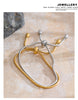 Basic Chain Pull-out Adjustable Bracelet Bangle Gold Platinum Plated Daily Jewelry Gift - Image 18