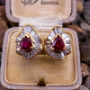 Shiny White Zirconia Vintage Synthetic Gemstone Earrings for Women Elegant Party Jewellery Accessories - Image 1