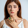 Tocona Imitation Pearl Open Ring Sets for Women Elegant Gold Color Ring Party Jewelry Accessories - Image 6