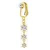 Gold Fake Piercing Belly Ring for Women Girl Fake Bellys Button Piercing Clip on Belly Button Rings Navel Ring Non Piercing - Image 11