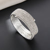 Rhinestone Upper Arm Bracelet Gold Color Punk Full Shiny Rhinestone Bangles Silver Color Coil Swirl Spiral Shape Armband Cuff - Image 9