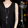 Vintage Geometric Crystal Necklace Pendant For Women Sweater Chain Long Necklace Girl Collar Jewelry - Image 15