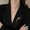 Shining Zircon Wheat Ear Shaped Brooches For Women Elegant and Badges and Pins Clothing Accessories - Image 2