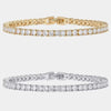 Women's 4mm Zirconia Tennis Bracelet Crystal Charm Thin Chain Wedding Jewelry Accessory - Image 1