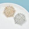 Beauty Snowflake Brooches For Women Unisex 2-color Christmas Year Winter Flower Party Brooch Pin Gifts - Image 4