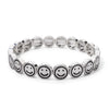 Happy Bangle Paved Diamond Enamel Beaded Bracelets For Women Boho Gold Color Elastic Bracelets - Image 36