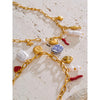 Ocean Style Stainless Steel Pearl Shell Starfish Flower Chilli Drop Charm Necklace Golden Plated Handmade Holiday Jewelry - Image 4