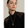 316L Stainless Steel Starfish Pendant Necklace Statement Gold Pvd Plated Individualistic Holiday Jewelry - Image 2