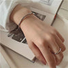 Twisted Mobius Open Cuff Bangle in Gold-Tone or Silver-Tone - Image 5