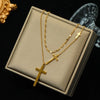 316L Stainless Steel Casting Metal Cross Pendant Necklace For Men Women Punk Hip Hop Chain Collar Jewelry - Image 10