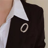 Stainless Steel O Shape Brooches for Women Geometric Gold Silver Color Metal Brooch Pin Unisex Light Jewelry - Image 8