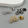 gold-plated stainless steel brooch: bicycle pattern, lapel pin, gift for friends - Image 5