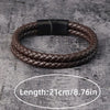 Leather Bracelets Men Stainless Steel Braided Rope Bracelets For Male Bracelets Jewelry - Image 3