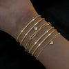 6Pcs Silver Plated Rhinestone Bracelets for Women Elegant Multi Layer Chain Jewelry Set - Image 15