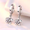 Silver Earrings Jewelry Retro Simple Pattern Purple White Zircon Earrings - Image 7
