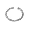 Woven Bracelet for Women, Adjustable Open-End Bangle, Gold Plated Stainless Steel, Delicate Jewelry Gift Idea - Image 8