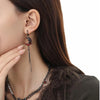 Red Moon Gem Asymmetric Earrings Personality Hip-pop Gothic Dark Ear Pendants Tassel Chain Eardrop Ear Buckle Jewelry Accessory - Image 2