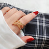 Cross Multilayer Wide Ring Simple For Women Party Jewelry Classic Gift Ring for Wedding Jewelry - Image 1