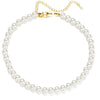 Pearl-Style Choker Necklace with Layered Bead Details - Image 2