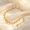 Bohemia Beads Pendant Anklets for Women, Gold Color Adjustable Think Link Chain Ankle Bracelet, Jewelry On Foot - Image 3