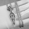 Nordic Viking Warrior Spear Necklace Men Punk Celtic Knot Amulet Pendant Necklace Vintage Hip Hop Biker Viking Jewelry - Image 2