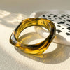 Vintage Punk Brown Coffee Thick Resin Acrylic Bangles Geometric Irregular Wide Cuff Bangle Bracelet For Women Men Jewelry - Image 20